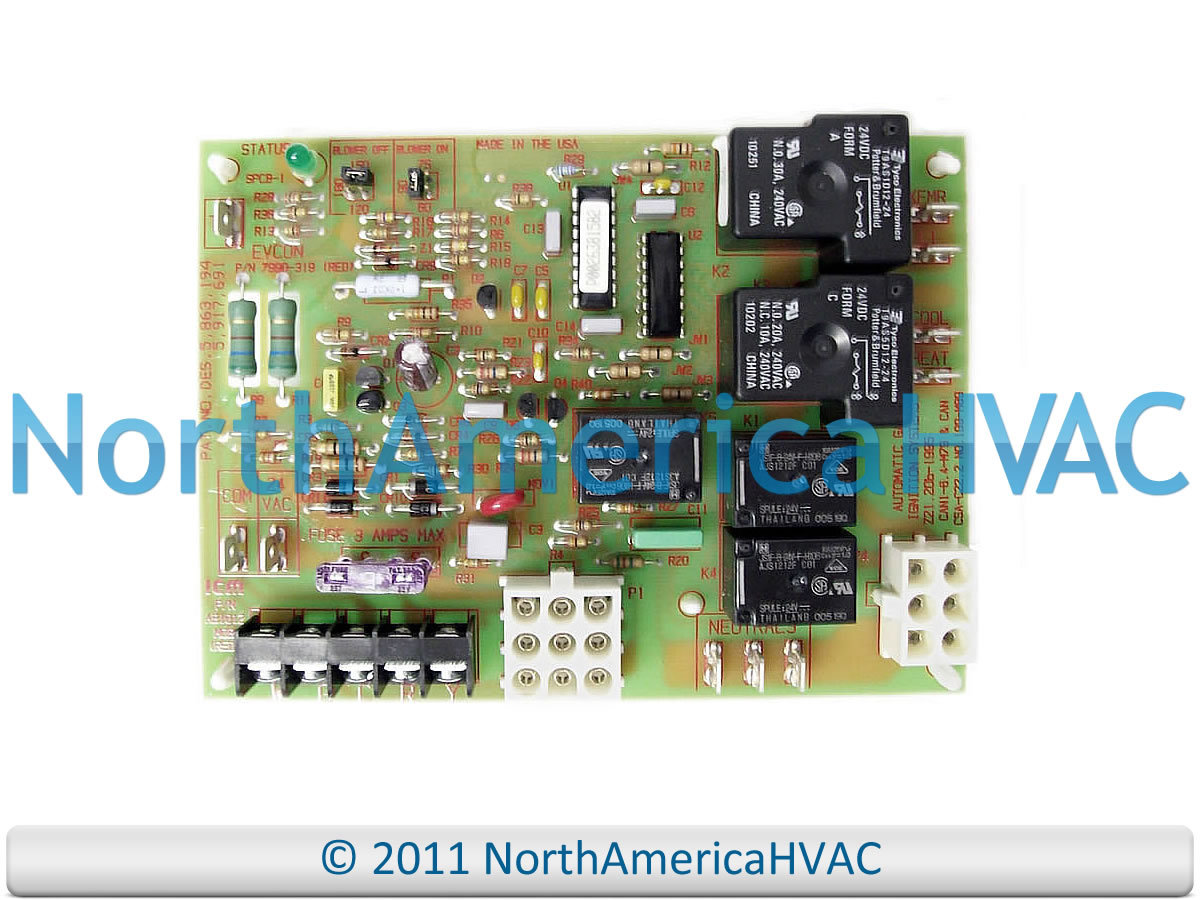 OEM Gas Furnace Control Circuit Board NEW Replaces York Coleman Luxaire 7990-319