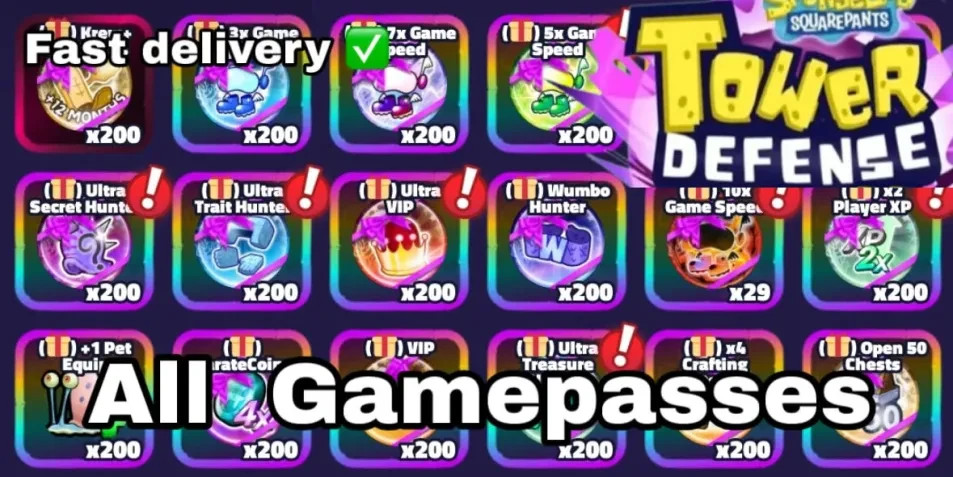 CHEAP SPONGEBOB TOWER DEFENSE - SBTD - All Game Pass