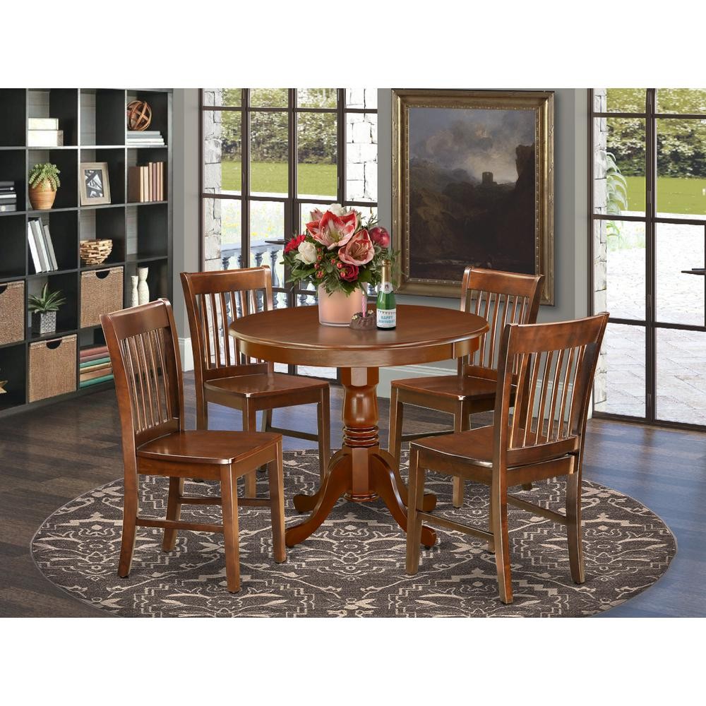 Dining Room Set Mahogany, ANNO5-MAH-W
