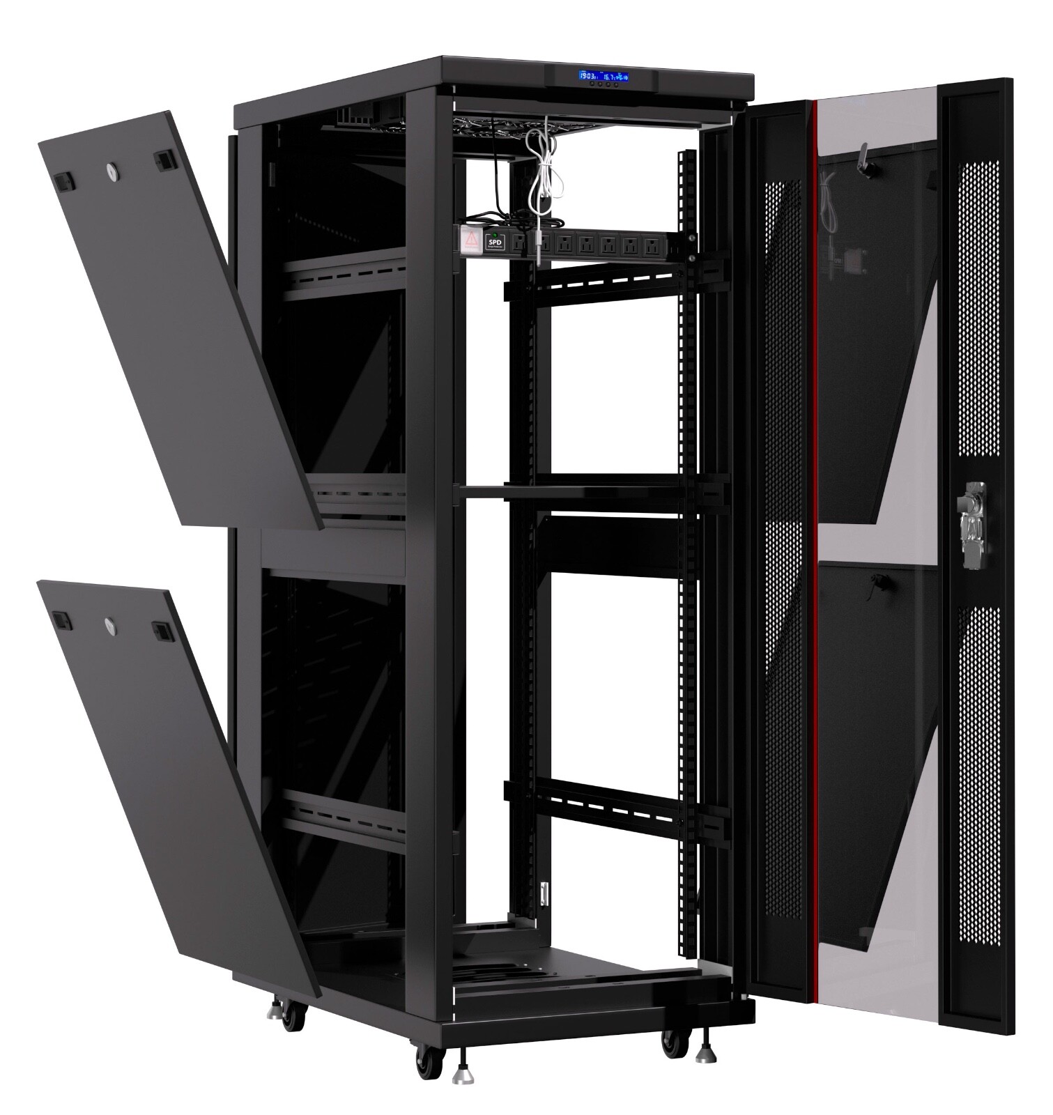 Sysracks 32U 32'' Deep IT Network Data Server Rack Cabinet