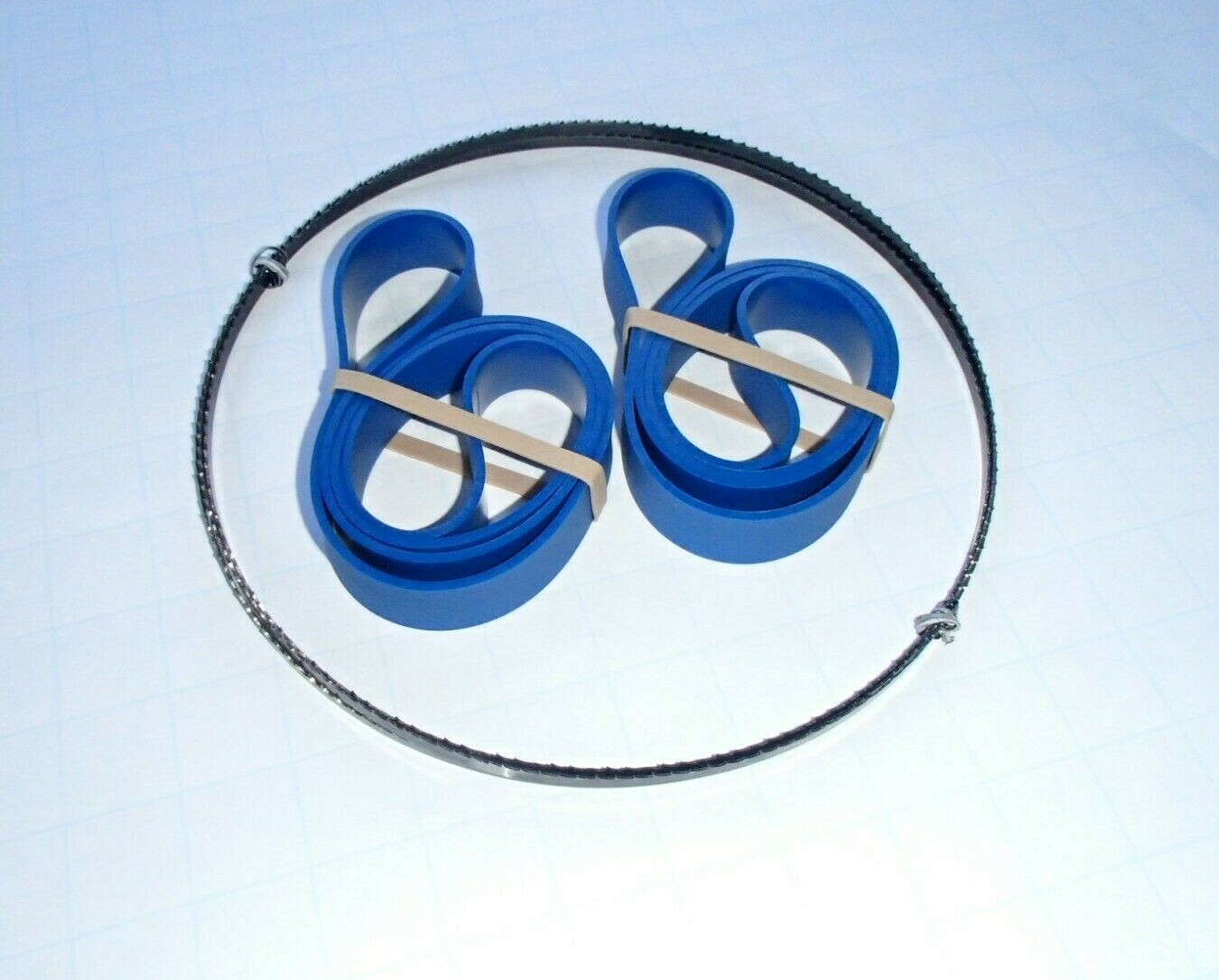 BLUE MAX URETHANE BAND SAW TIRES AND 1/4 BAND SAW BLADE  PORTER CABLE PCB330BS