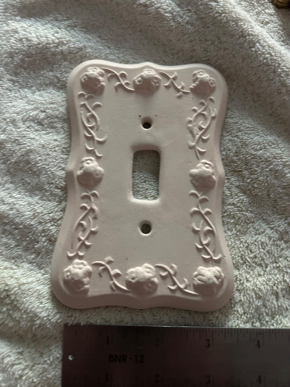 Vintage Electrical Wall Cover Light Switch Flowers