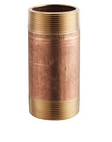 Merit 2024-600 1-1/2" NPT Red Brass Nipple Schedule 40