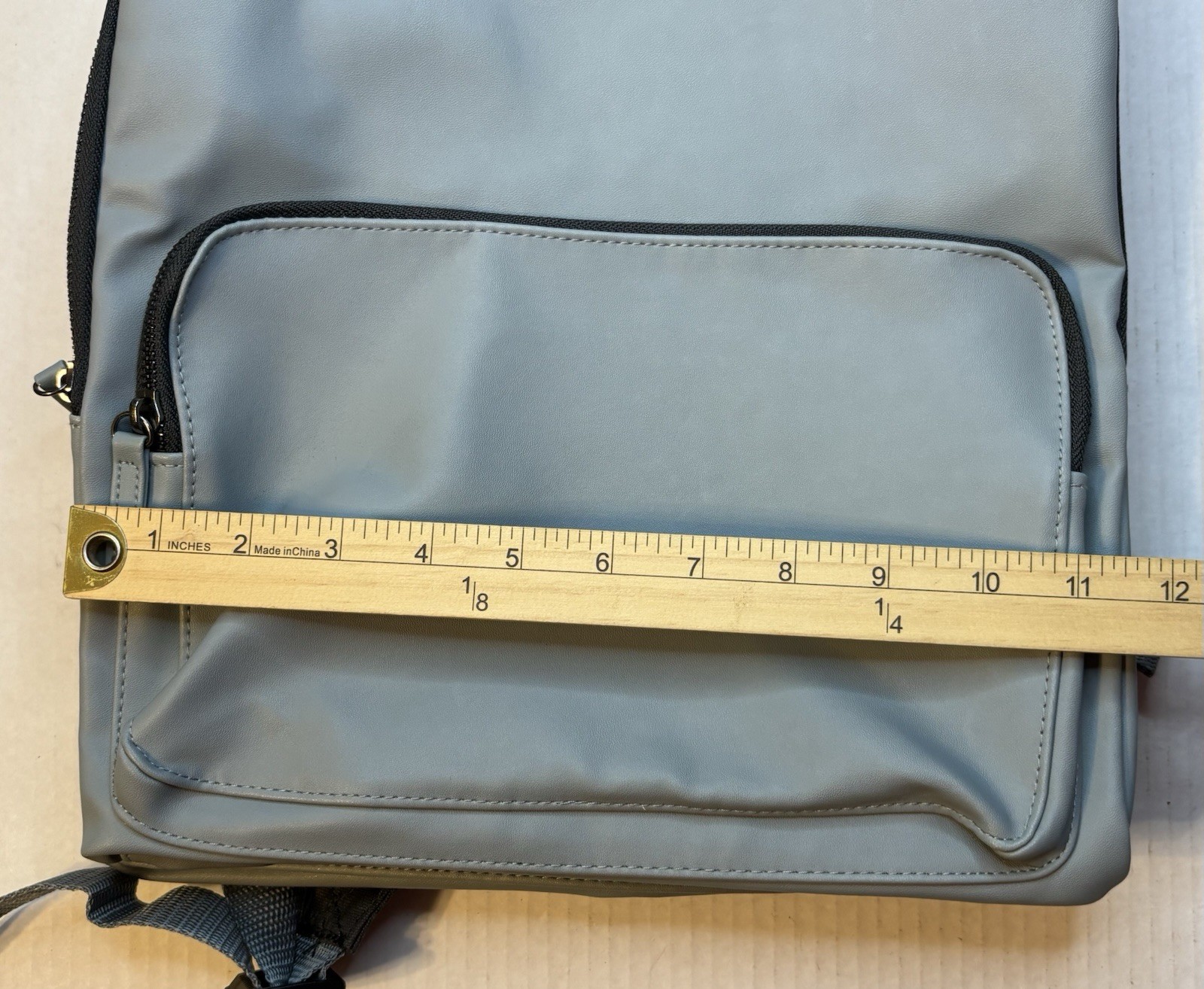 Calvin Klein Backpack Polyurethane Grey School Travel