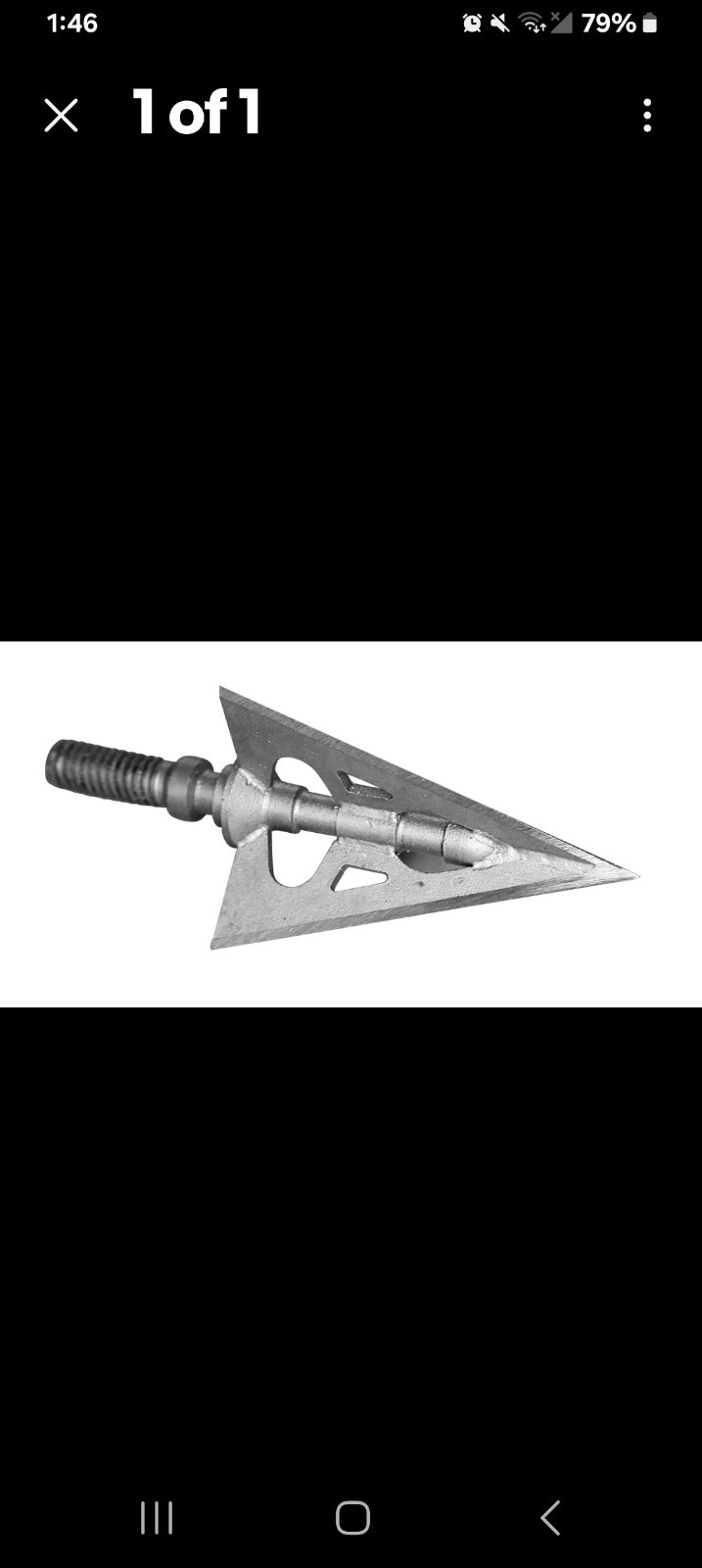Dead Ringer Surgean Fixed 3Blade Steel 1 1/16 Cut Crossbow Broadhead, 100 Grain