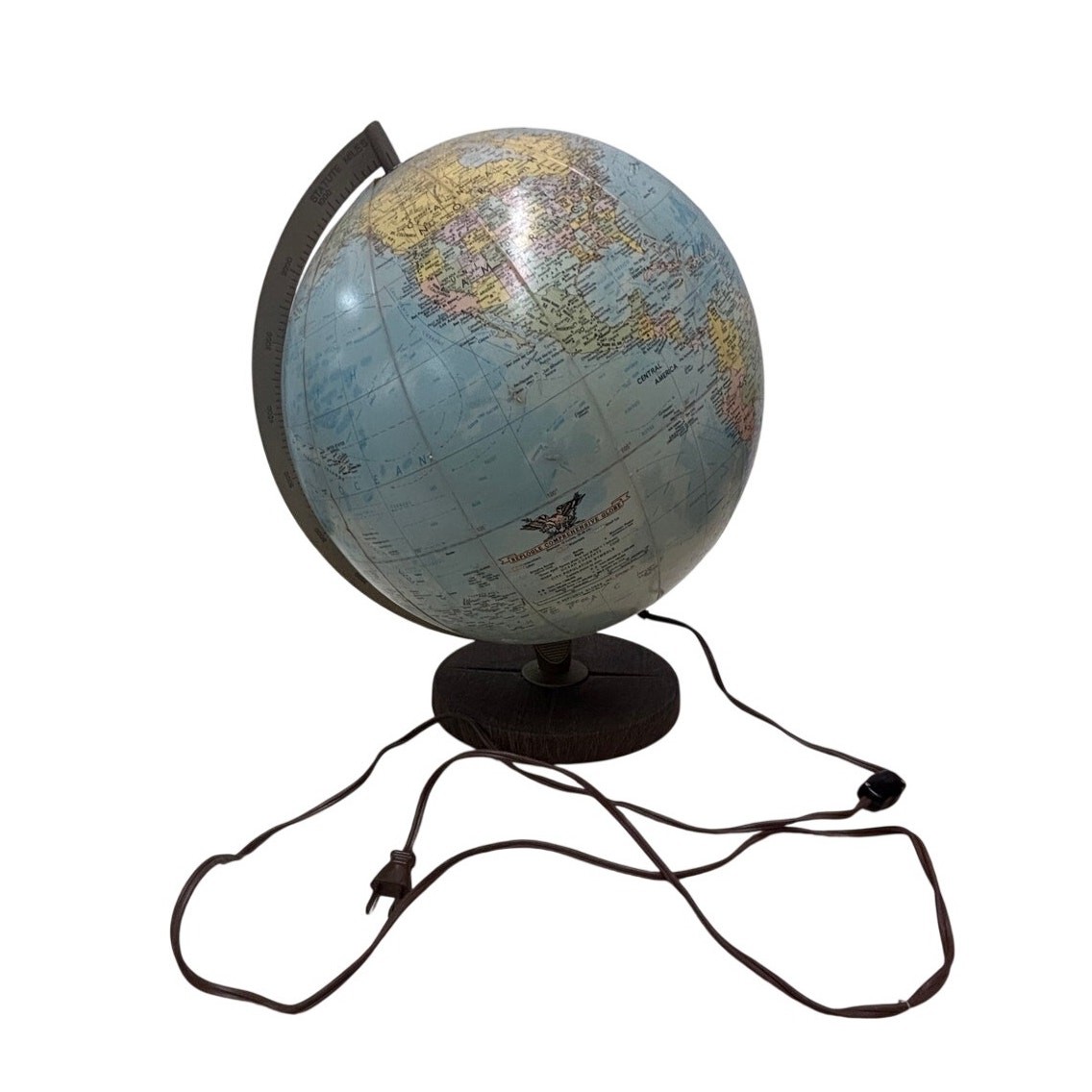 Replogle 12” Illuminated World Globe Wood Base