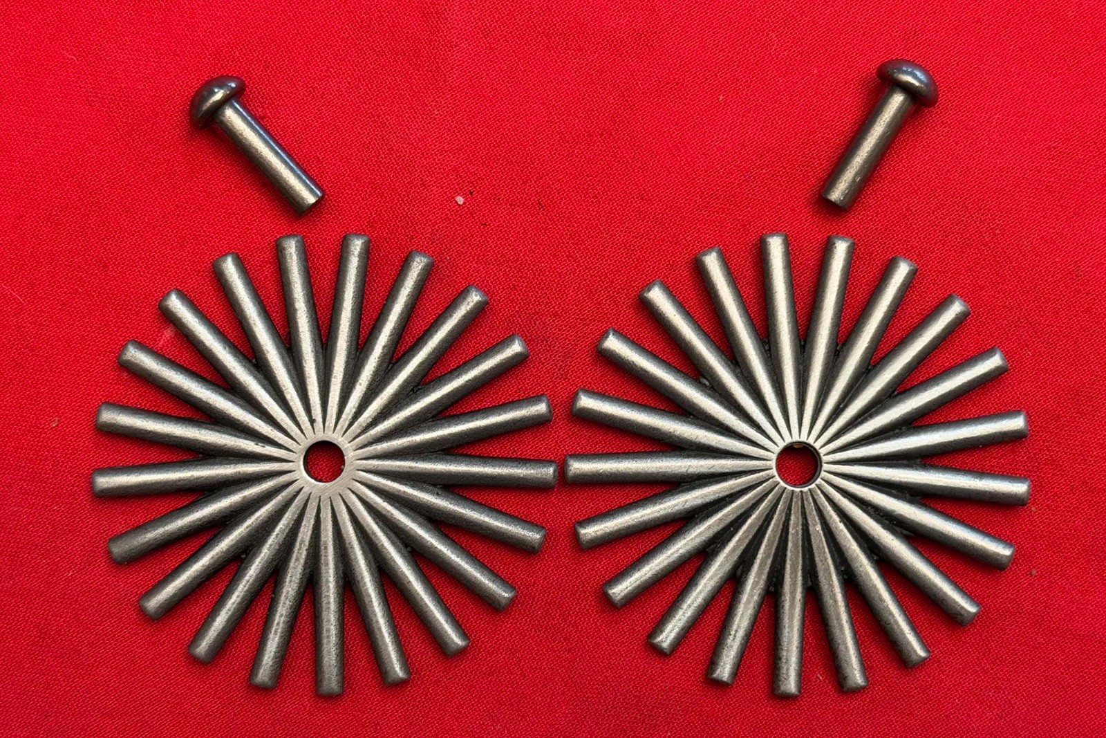 BRAND NEW 2 1/4" 21-Point COWBOY VAQUERO Fancy SPUR ROWELS & Pins