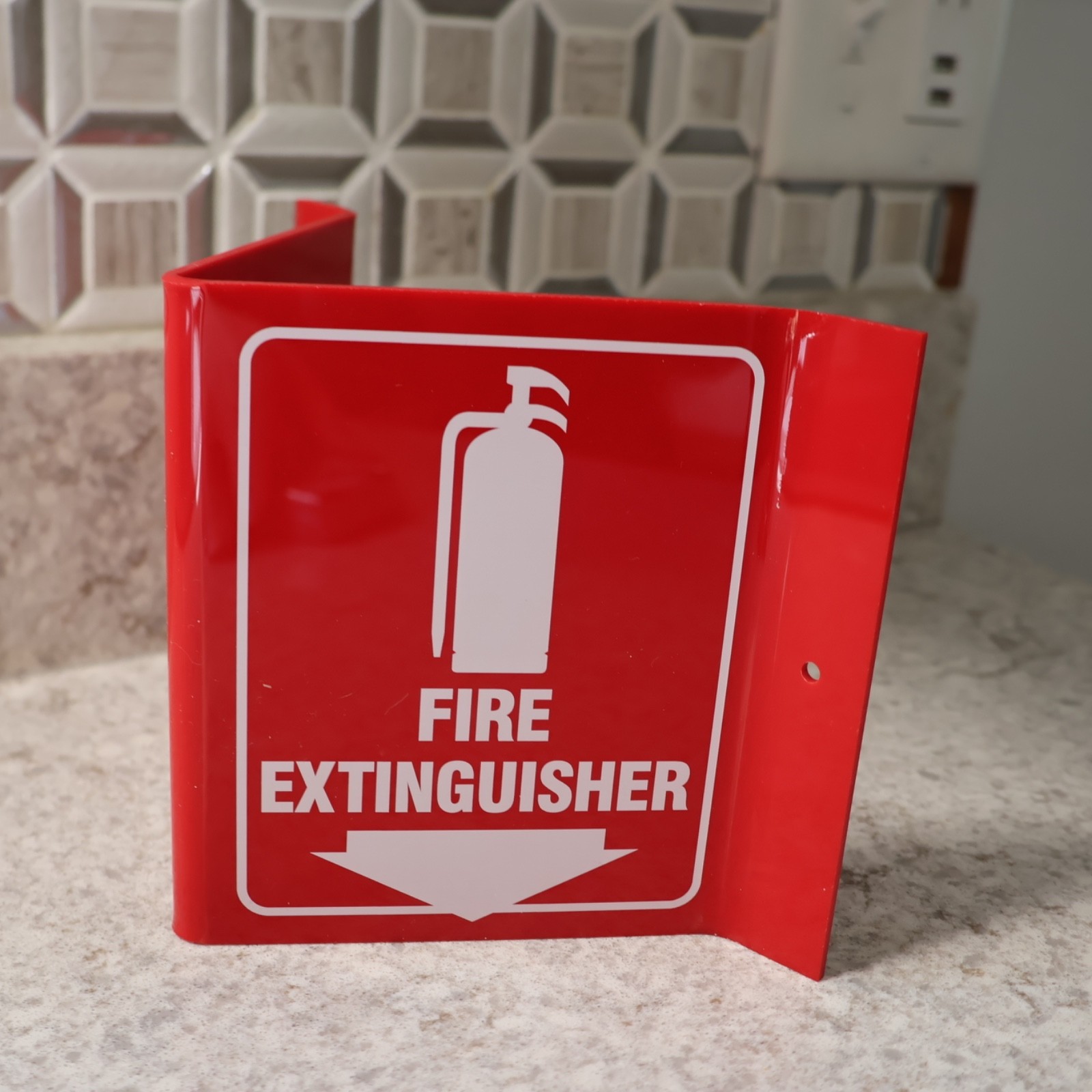 Acrylic Fire Extinguisher Sign 11" x 6" Fire Extinguisher Projecting Sign