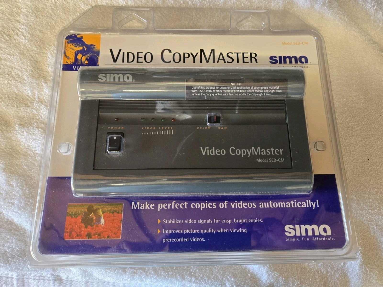 Brand New Sima Video CopyMaster Video Enhancer & Duplicator SED-CM