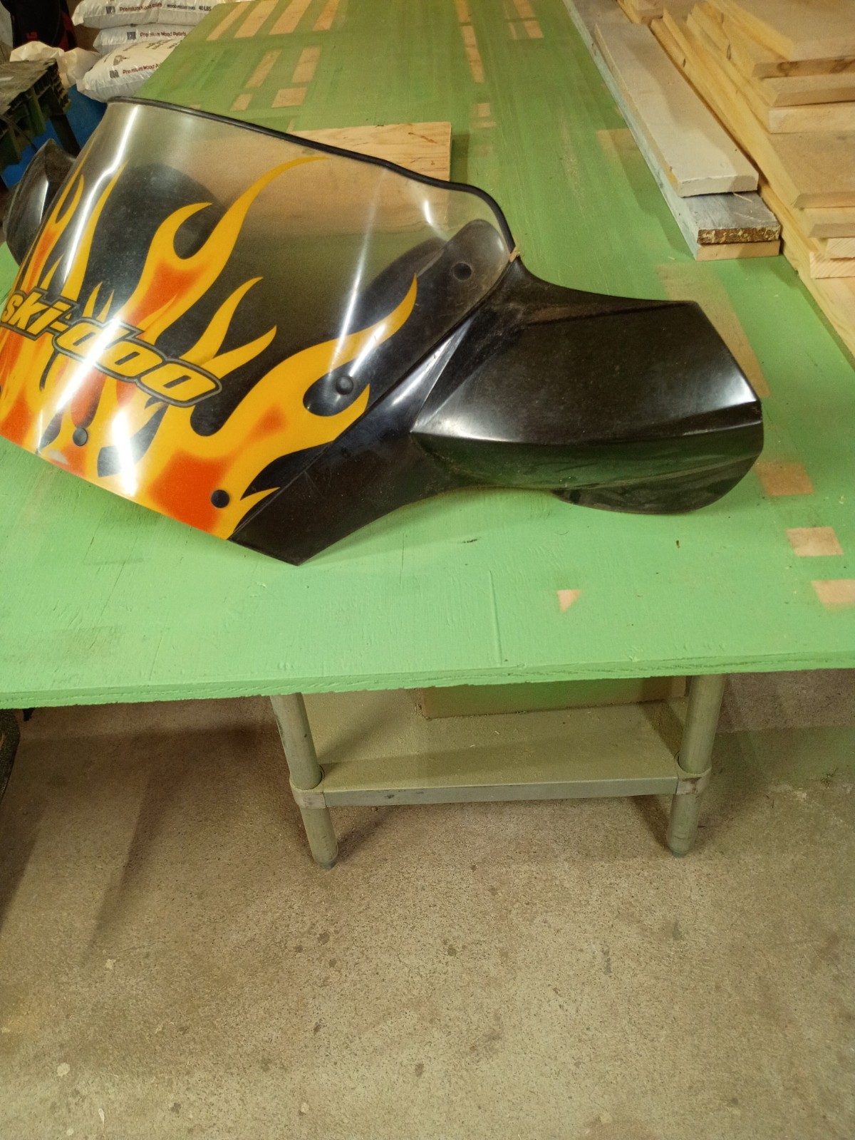 2006 Skidoo Mxz 600 Ho Snowmobile Windshield With Hand Guards