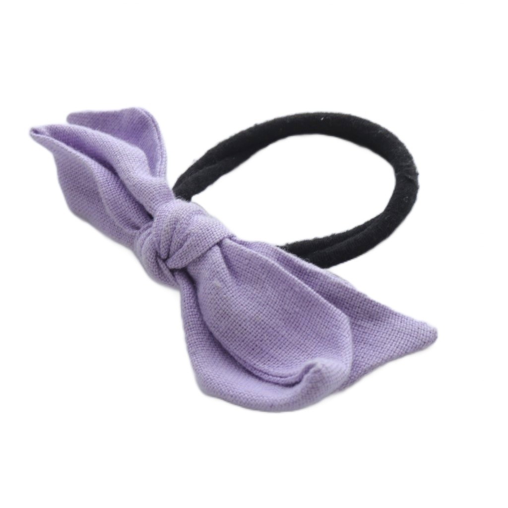 Jennifer Ouellette Purple Black Ribbon Hair Tie Elastic Band 16cm Used AB