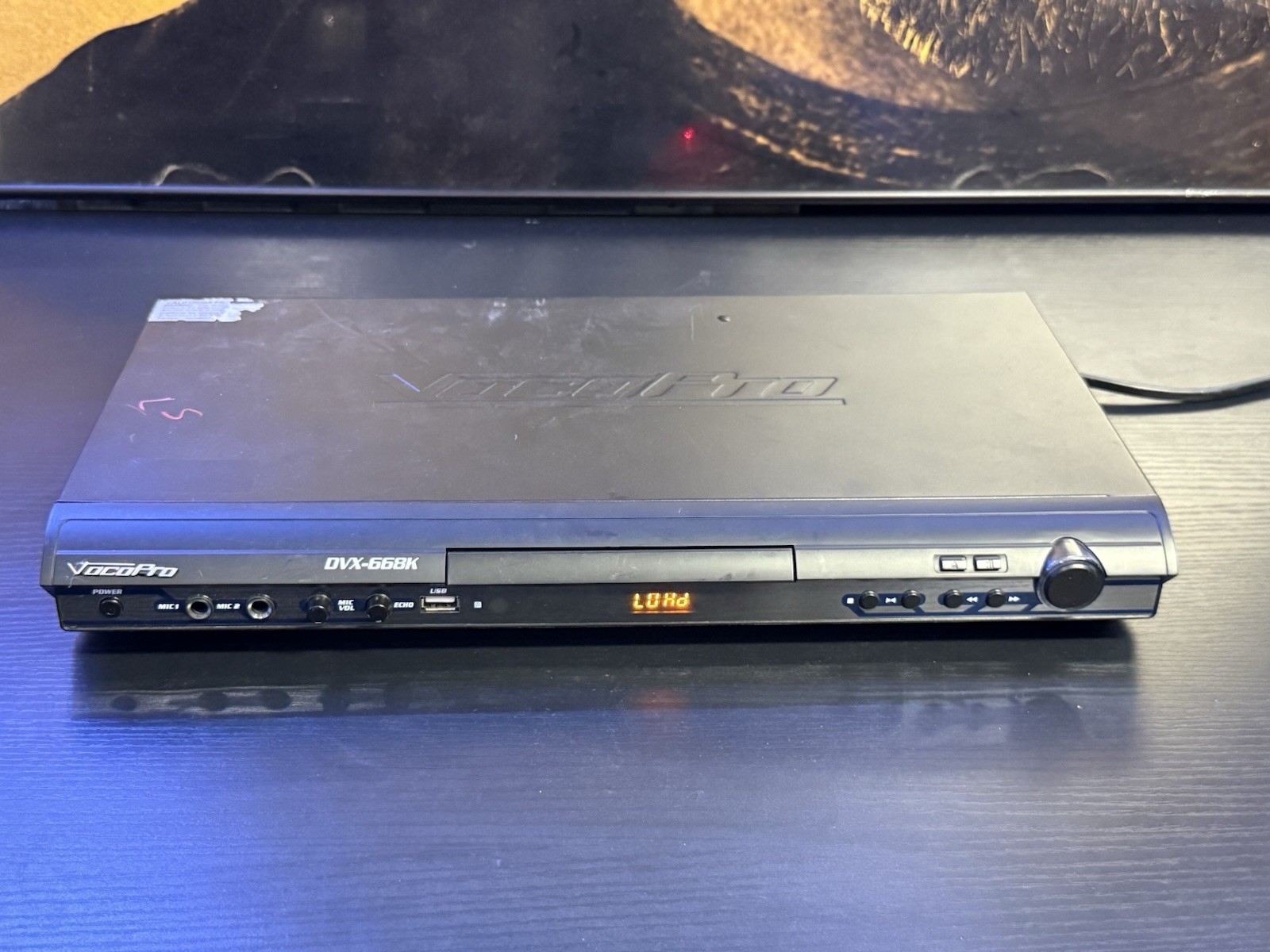 VocoPro DVX-668K DVD CD+G Karaoke Player USB Dual Mic Input