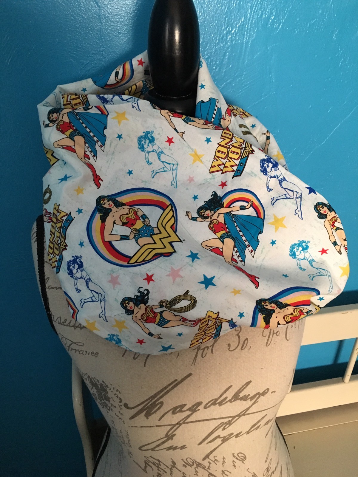 Wonder Woman with Logo Infinity Scarf