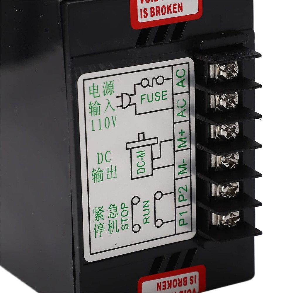 AC110V to DC90V DC Motor Controller, 500W Forward Reverse Speed Regulator US