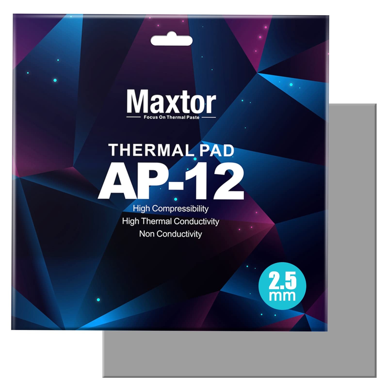 Silicone Thermal Pads 14.8 W/mK, 120x120x2.5mm - Highly Efficient Heat Resist...