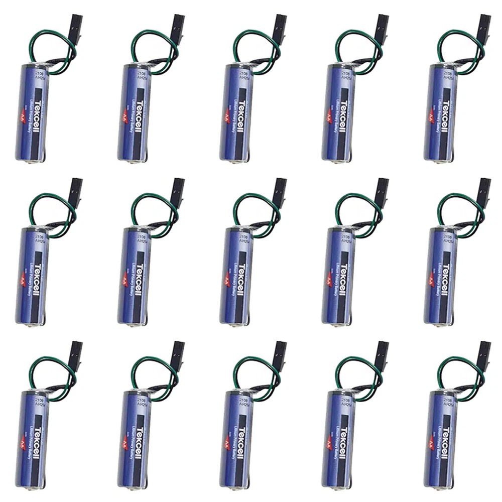 15PCS SB-AA11 3.6V AA Battery 2400mAh for PLC Industrial Battery with Plug