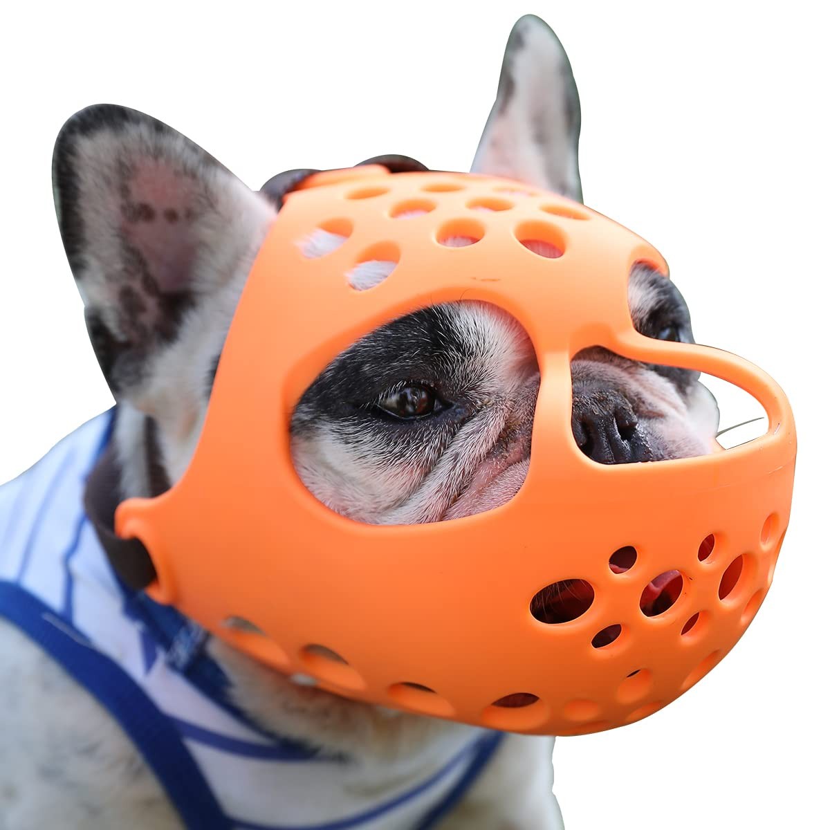 Short Snout Dog Muzzle Soft Silicone Flat Faced for Bulldog Pug Biting Groom