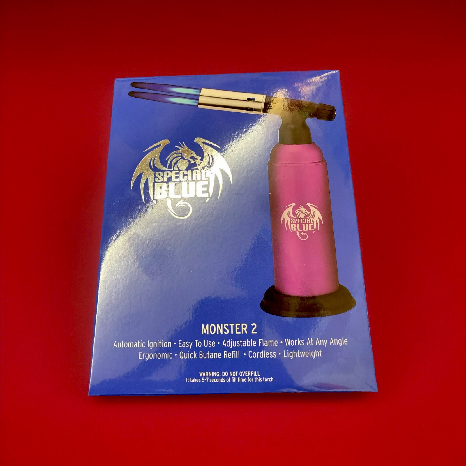 Purple Dual Flame Butane Torch | Cooking, Crafts, & Dabbing | Special Blue NIB