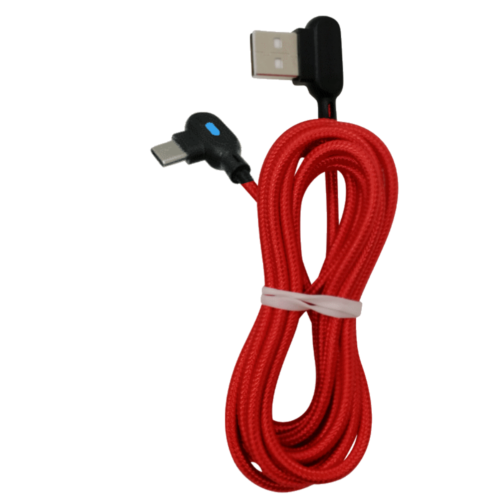 3 Pack 3/6FT 90 Degree Angle USB-C Cable Type-C Fast Charger Data Charging Cord
