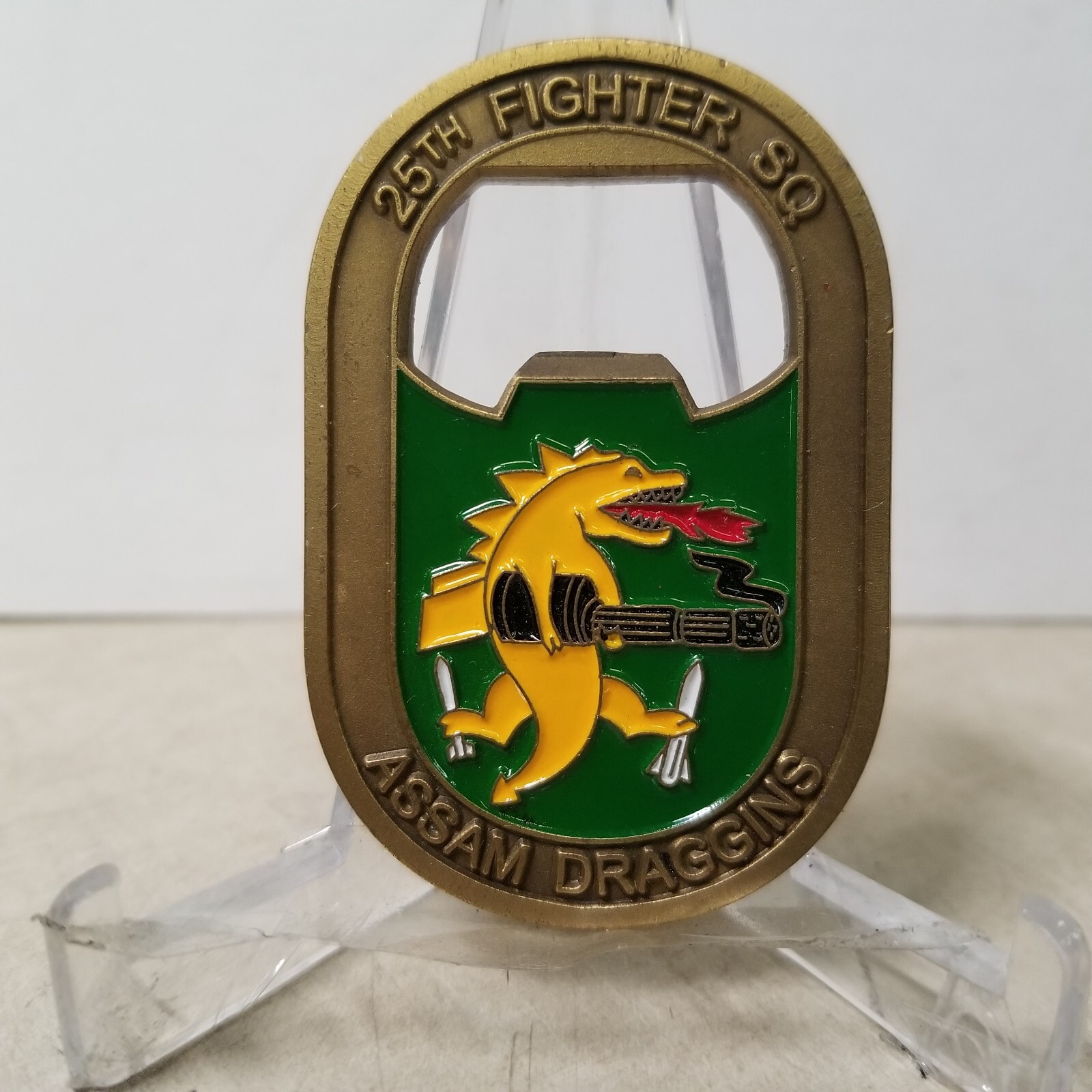 25th Fighter SQ ASSAM Draggins Challenge Coin