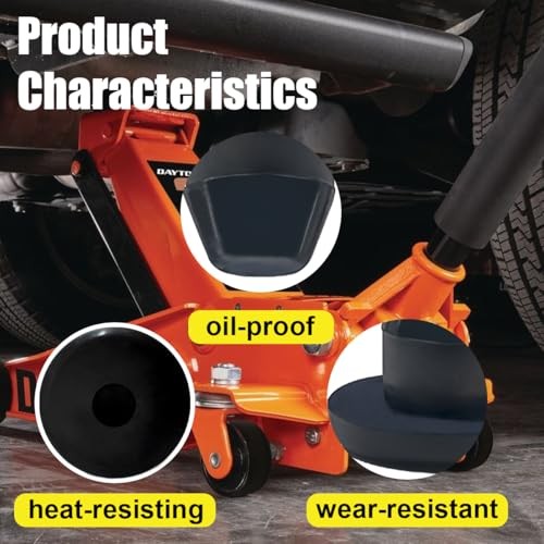 Bottle/Floor Jack Oil Plugs, 8mm Rubber Horizontal Jack Filler Bung Plug 5PCS