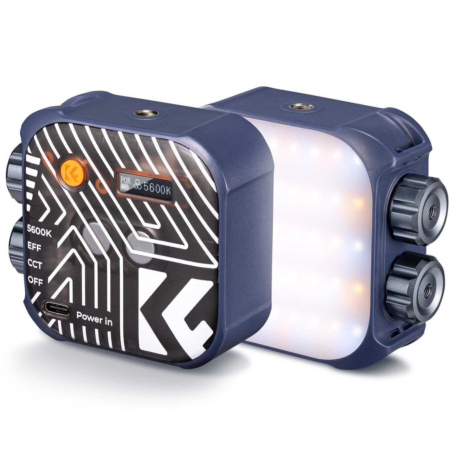 Bi-Color LED Video Light 2000mAh Rechargeable Portable Camera Lights CRI 96+ ...