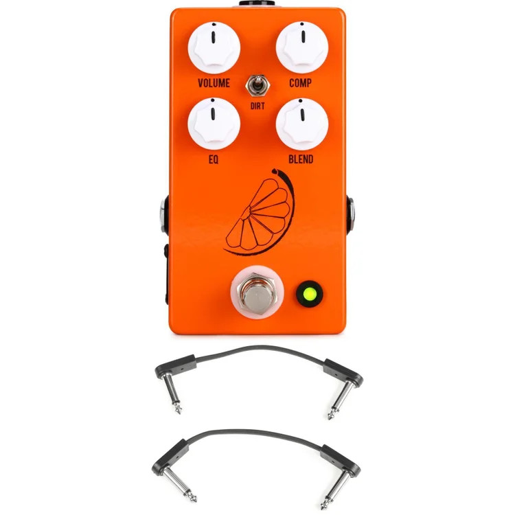 JHS Pulp 'N' Peel V4 Compressor Pedal with EBS Patch Cables
