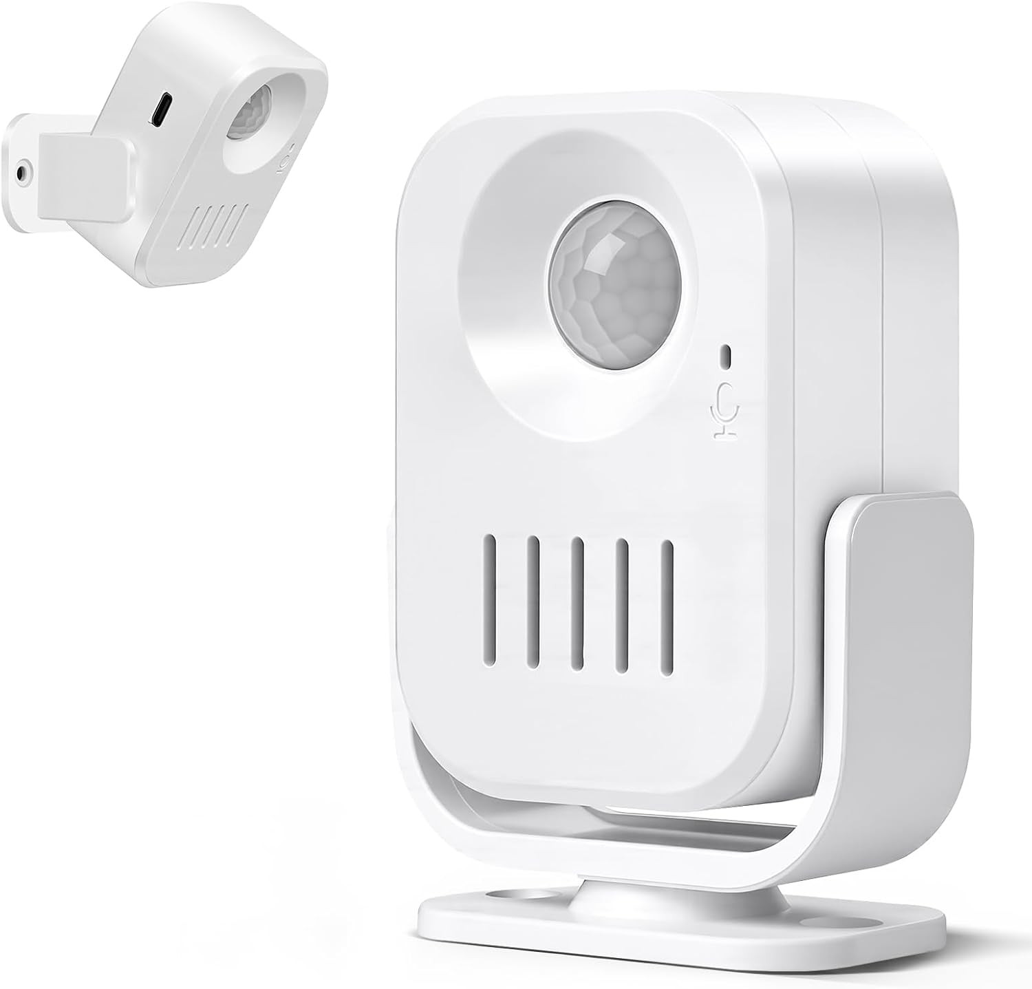 Motion Sensor Alarm with 20S Custom Voice Recording, 120Db Loud Indoor Motion De