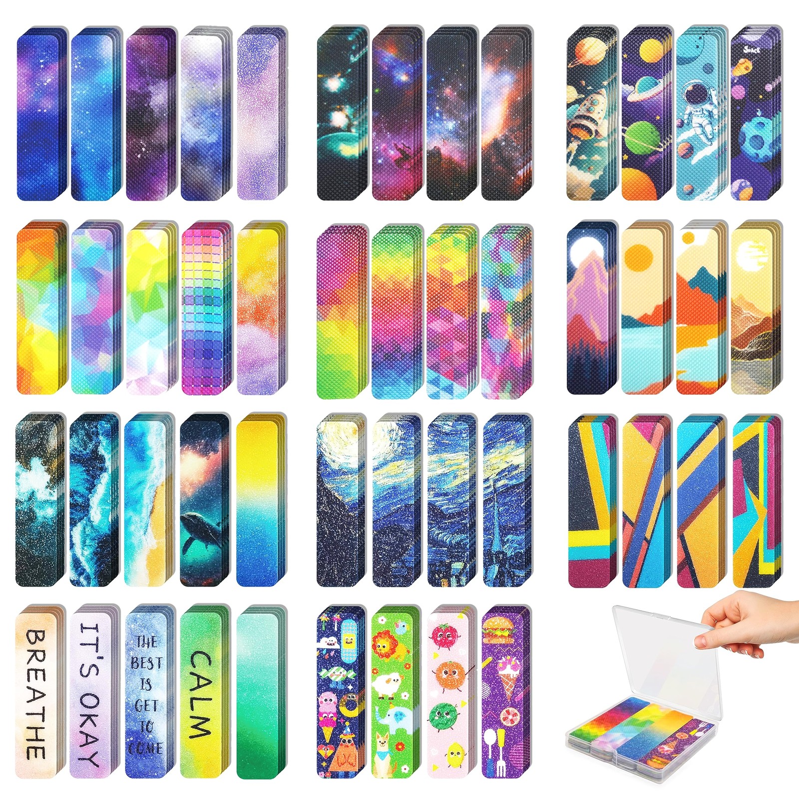 48 Pieces Unique Sensory Stickers for Anxiety Relief Items - Multicolored 01