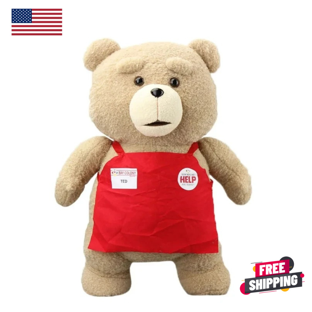 46cm TED Plush Movie Teddy Bear TED 2 Plush Doll Toys In Apron styles Soft Stuff