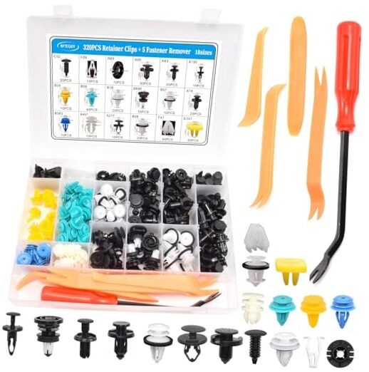 325Pcs Tesla Clips Tesla Bumper Fender Liner Push Retainer Fastener 325 PCS