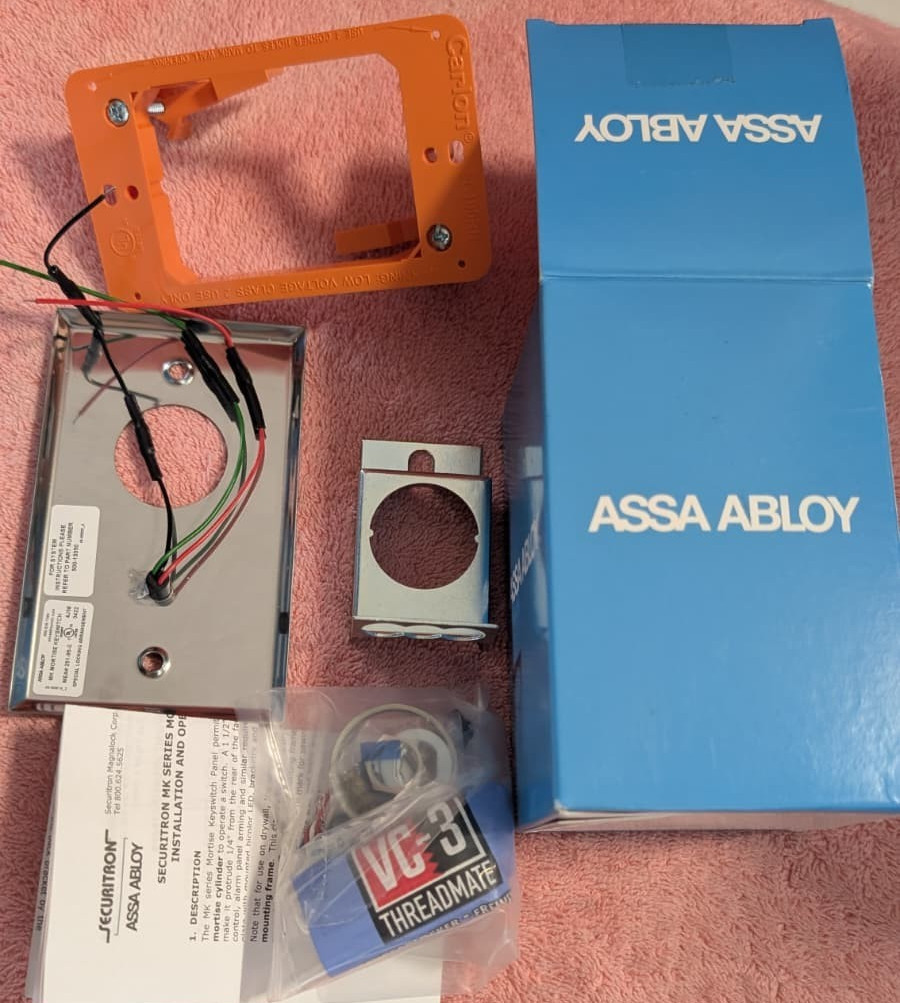 ASSA ABLOY MK MORTISE KEYSWITCH MOMENTARY SINGLE GANG
