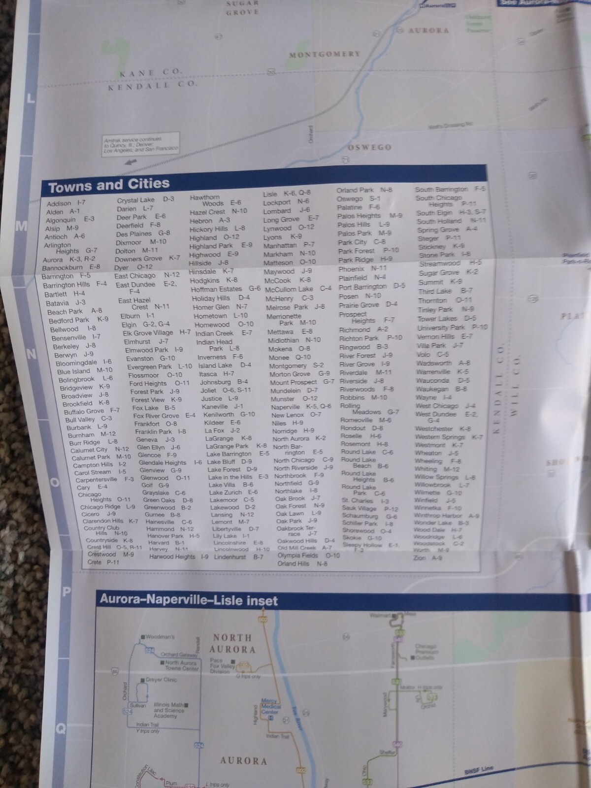 NEW 2016 ChicagoTransitAuthority CTA subwayMetra Train Pace Bus System Map Guide