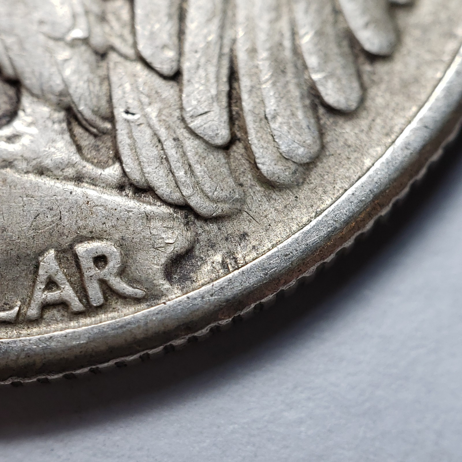 1945 50c Walking Liberty Half Dollar Mint Error Missing Initials - XF/AU - Z5445