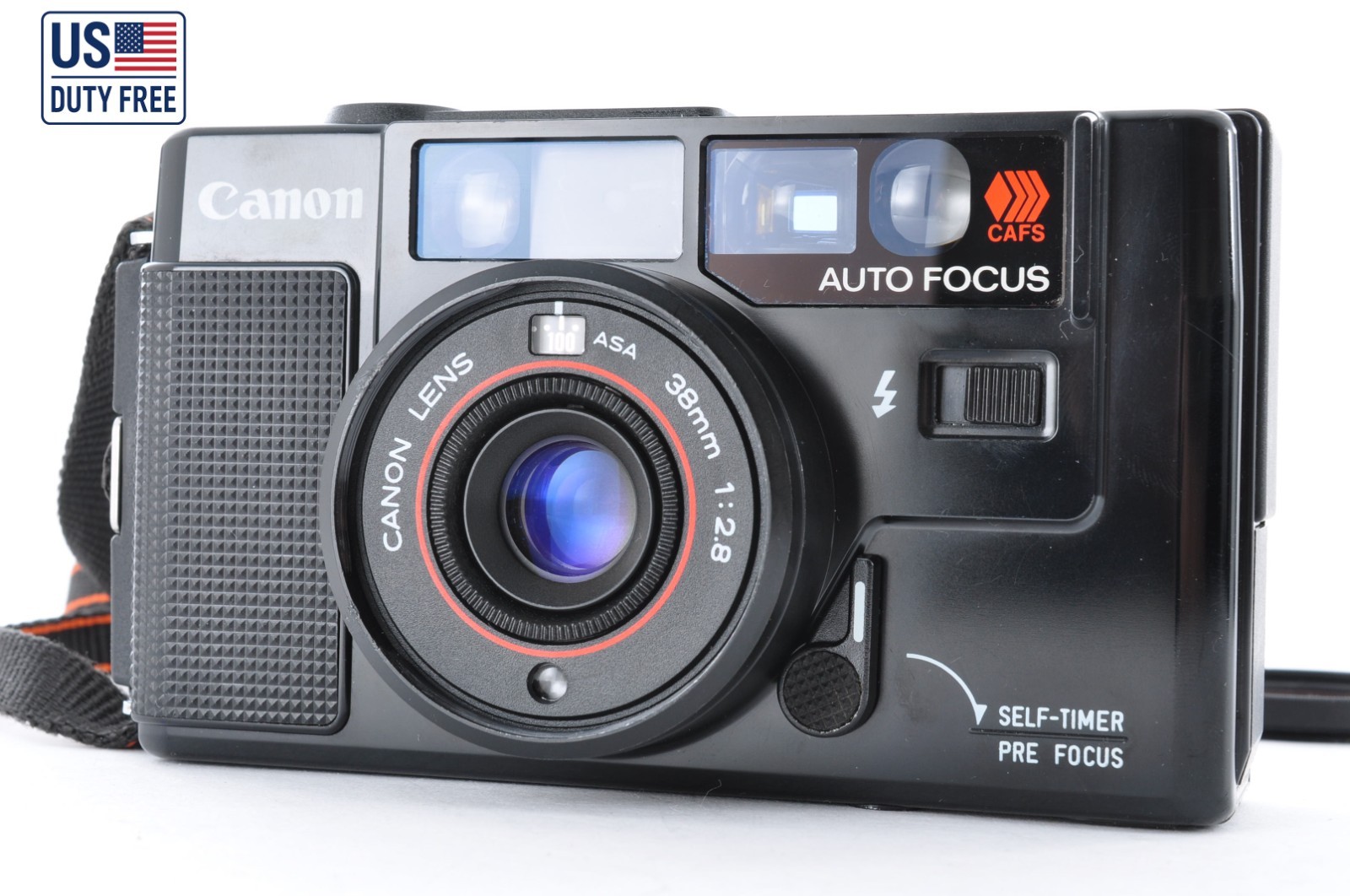 US Duty Free [Near MINT+5] CANON AF35M Autoboy Overhauled Film Camera #214