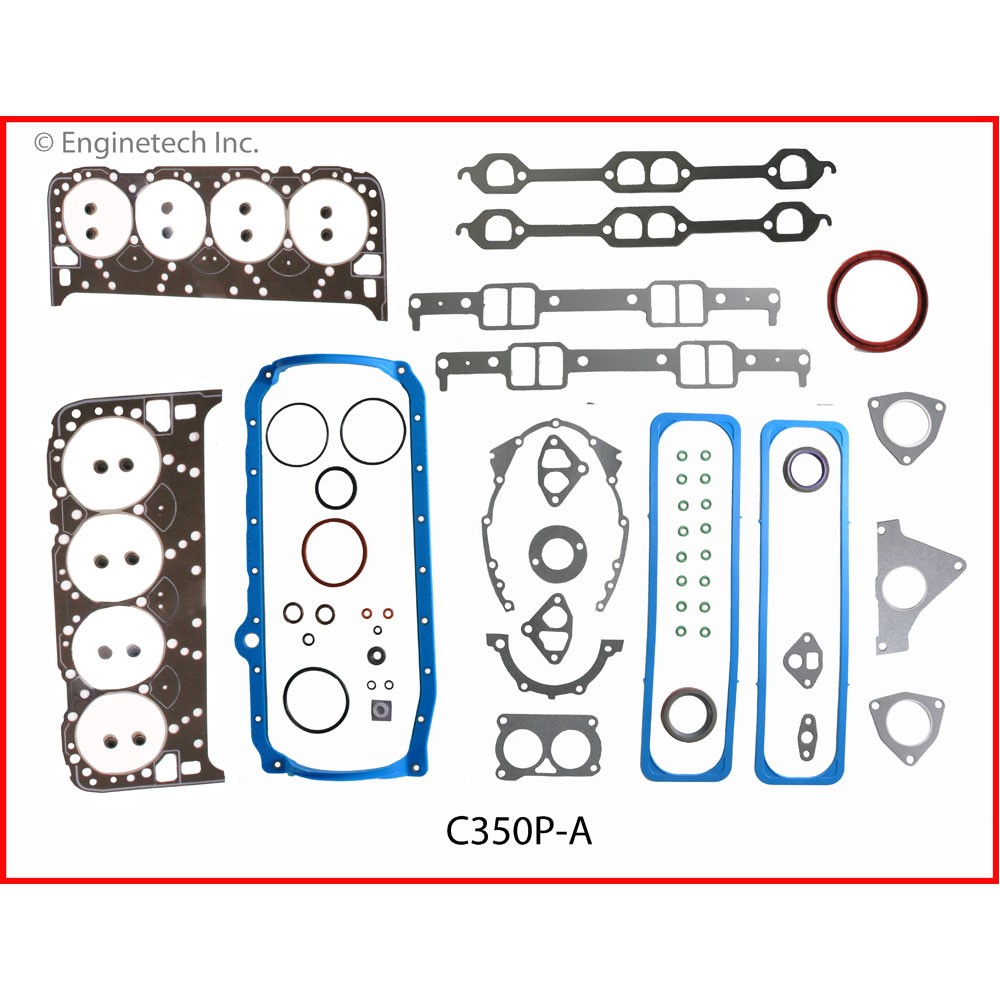 Enginetech Engine Gasket Set C350P-A; Rebuilder for 1993-1997 Chevy LT1
