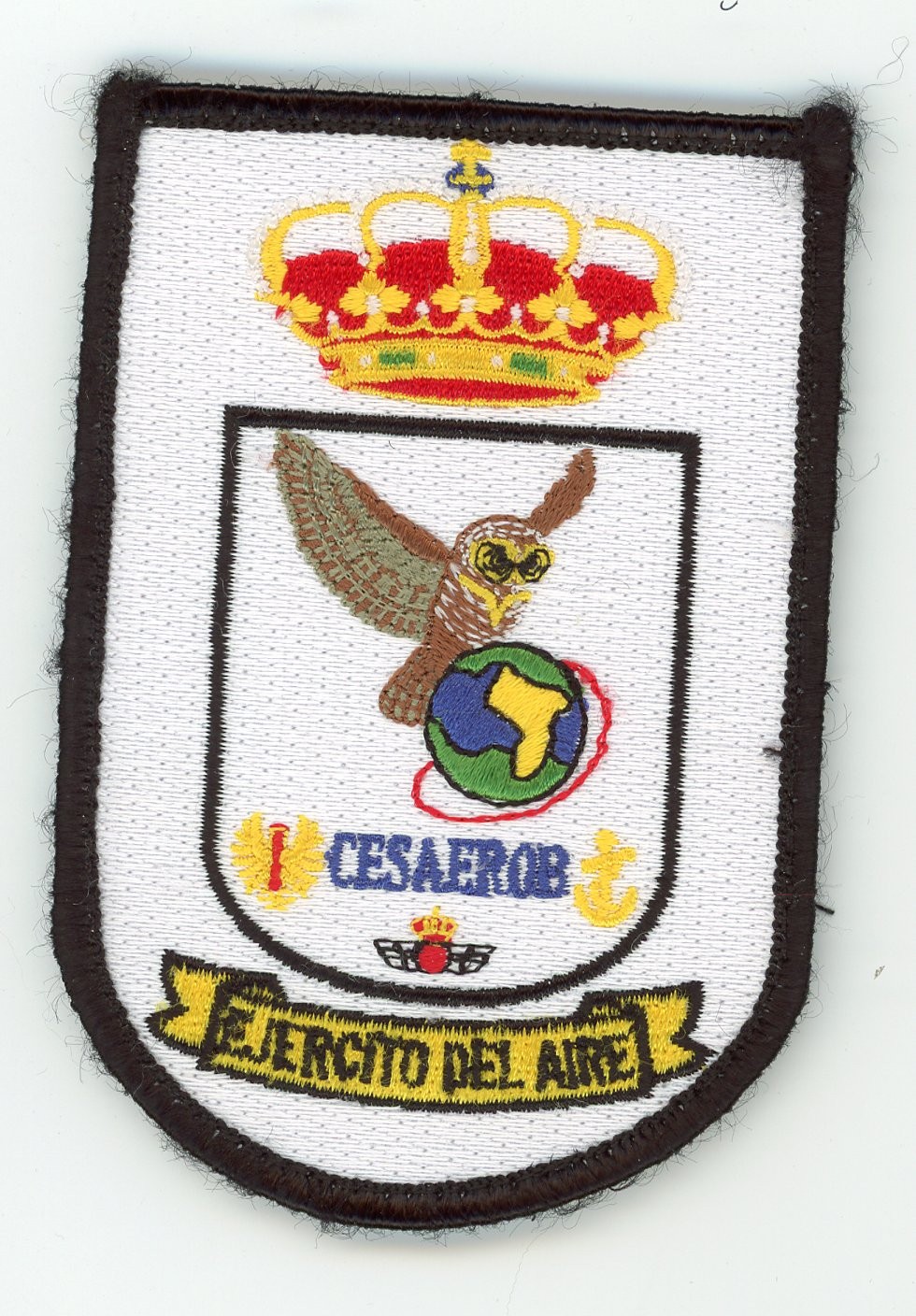 PATCH SPAIN AIR FORCE CESAEROB Aerospace Observation Systems Center SHIELD VEL B
