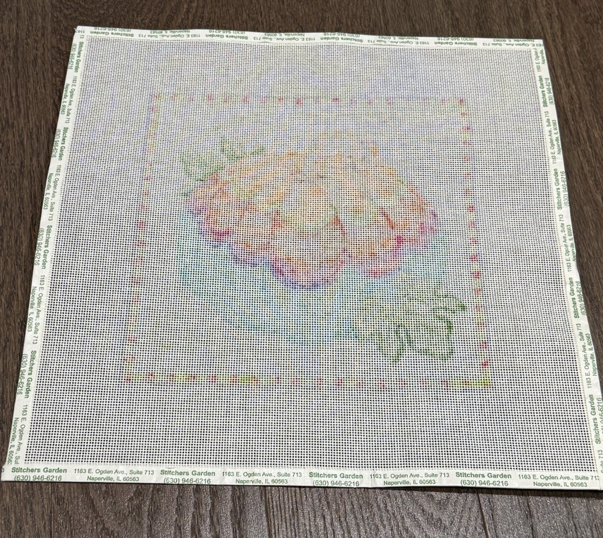 Kate Dickerson Hand Painted Needlepoint Canvas Funky Pumpkin 3