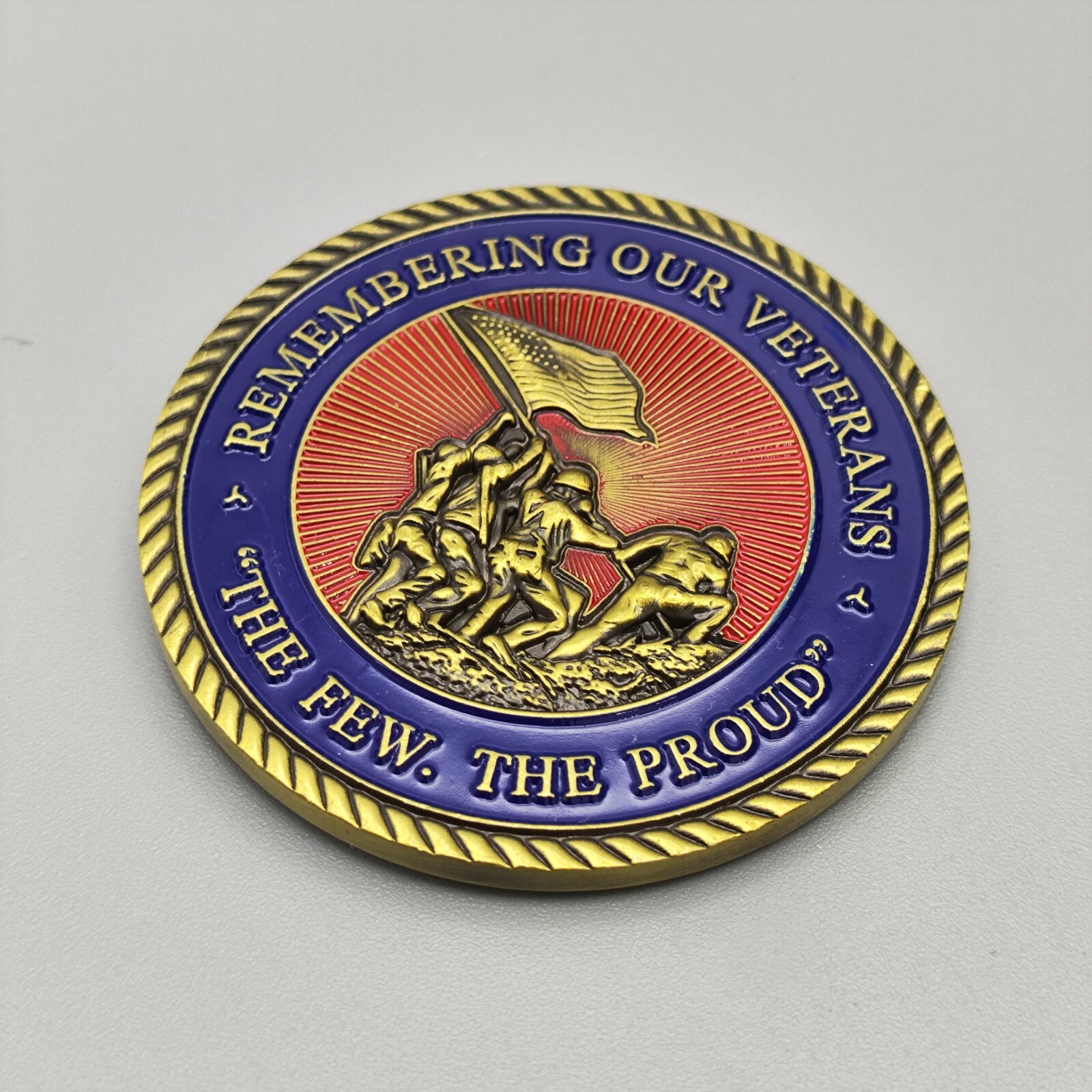 US Marine Corps Remembering Our Veterans Challenge Coin