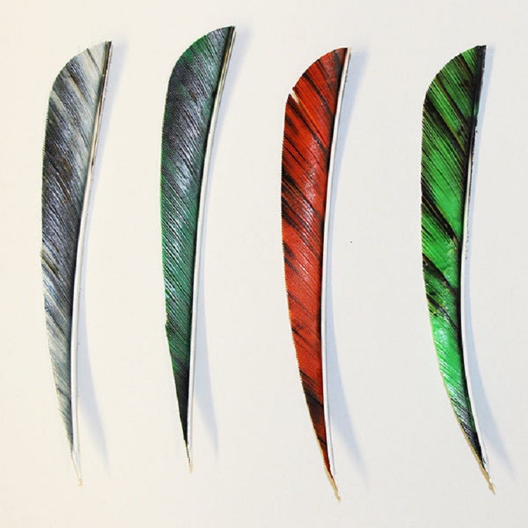 Muddy Buck Gear 4" Parabolic RW Feathers - 36 Pack (Camo Green)