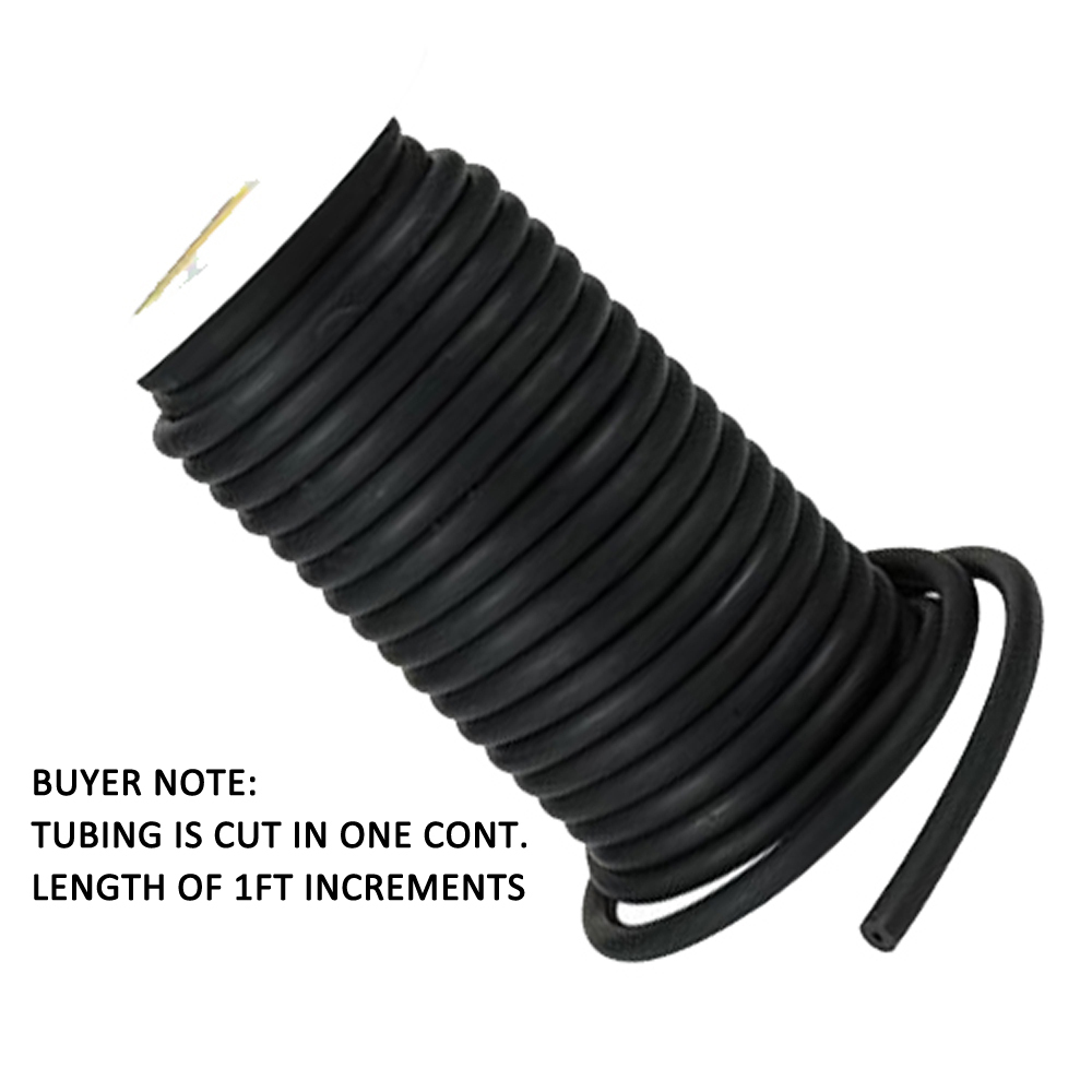 Latex Tubing, 3/8 x 1FT, Black