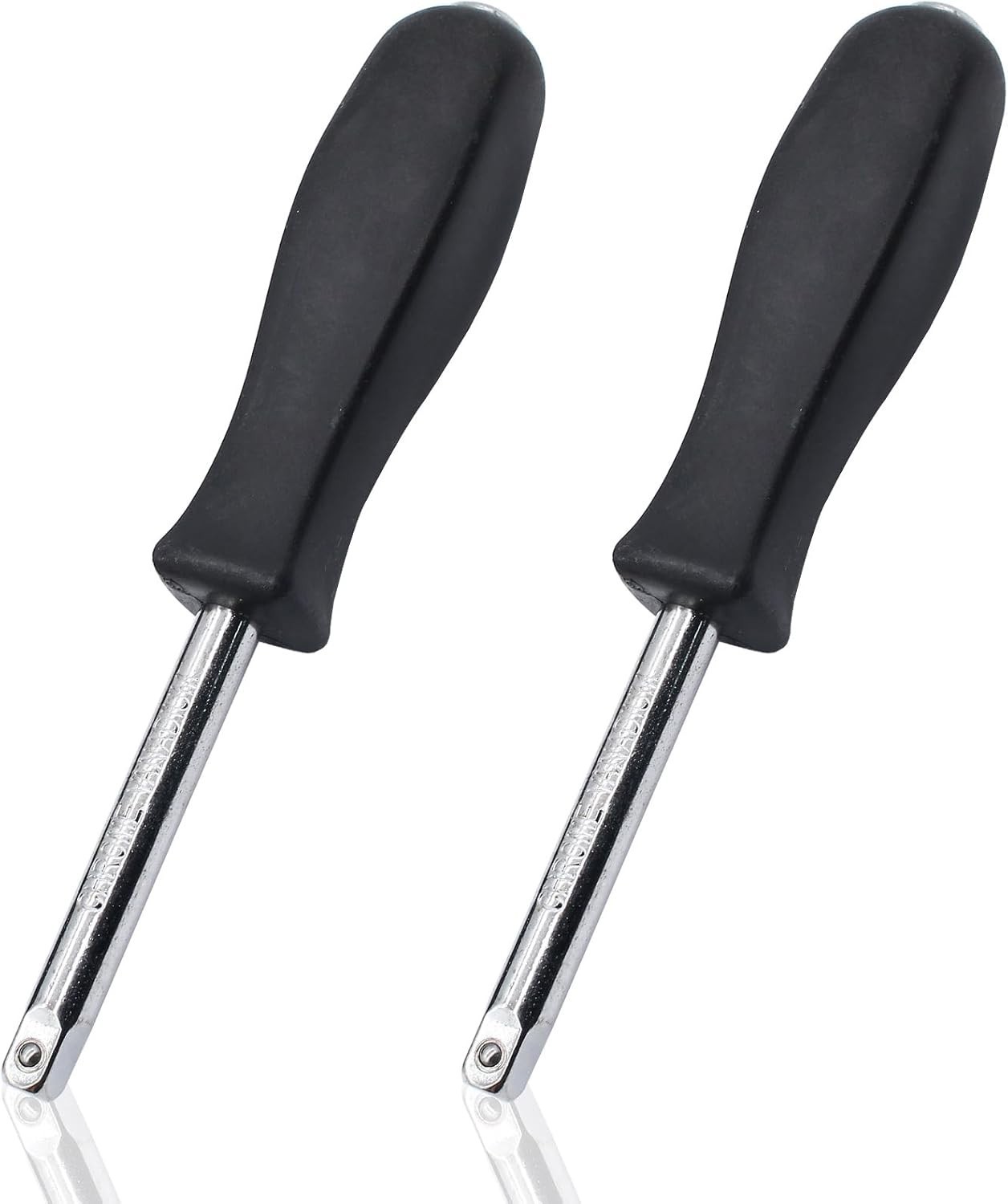 2 Pack 6" 1/4" Drive Spinner Screwdriver Handle Socket Nut Driver Extension Tool
