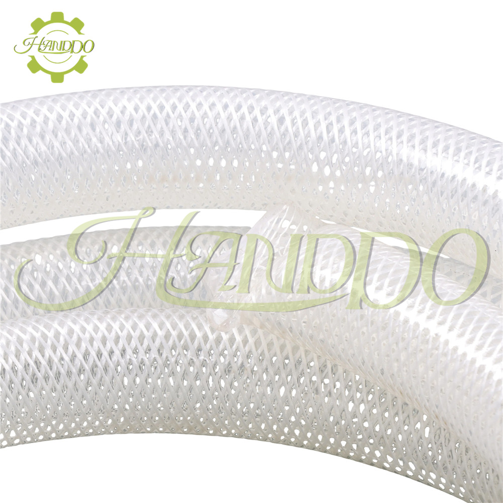 1" ID × 1-19/64" OD 10ft Clear Braided Hose High Pressure Flexible Reinforce PVC