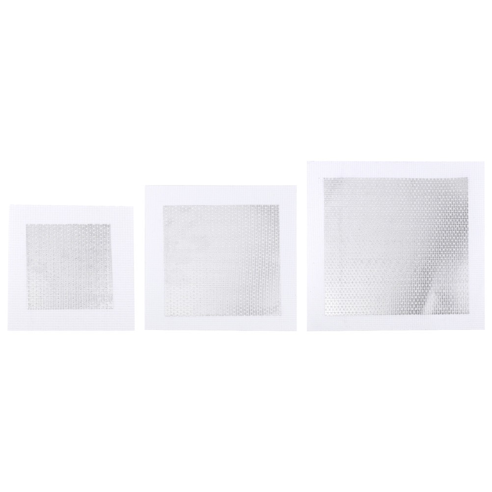 3Pcs Reusable Wall Paste Patch Silver Aluminum Composite Wall Repair Sticker