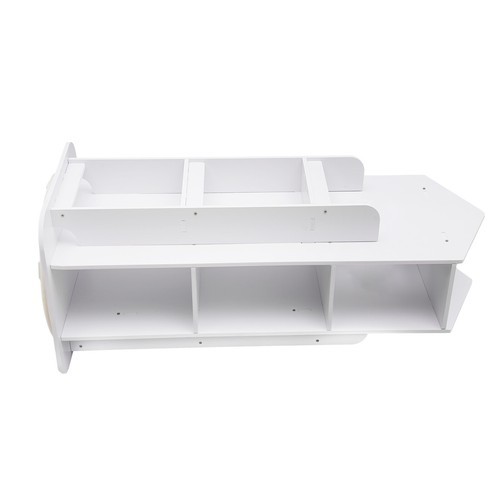 3-Tier Rotating Bookshelf, Kid Spinning Bookshelf, 360° Display Storage Bookcase