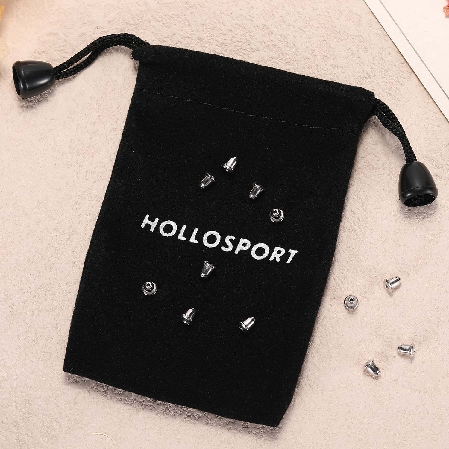 6Pairs/12Pcs Authentic 925 Sterling Silver Earring Backs for Studs, Hypoaller...