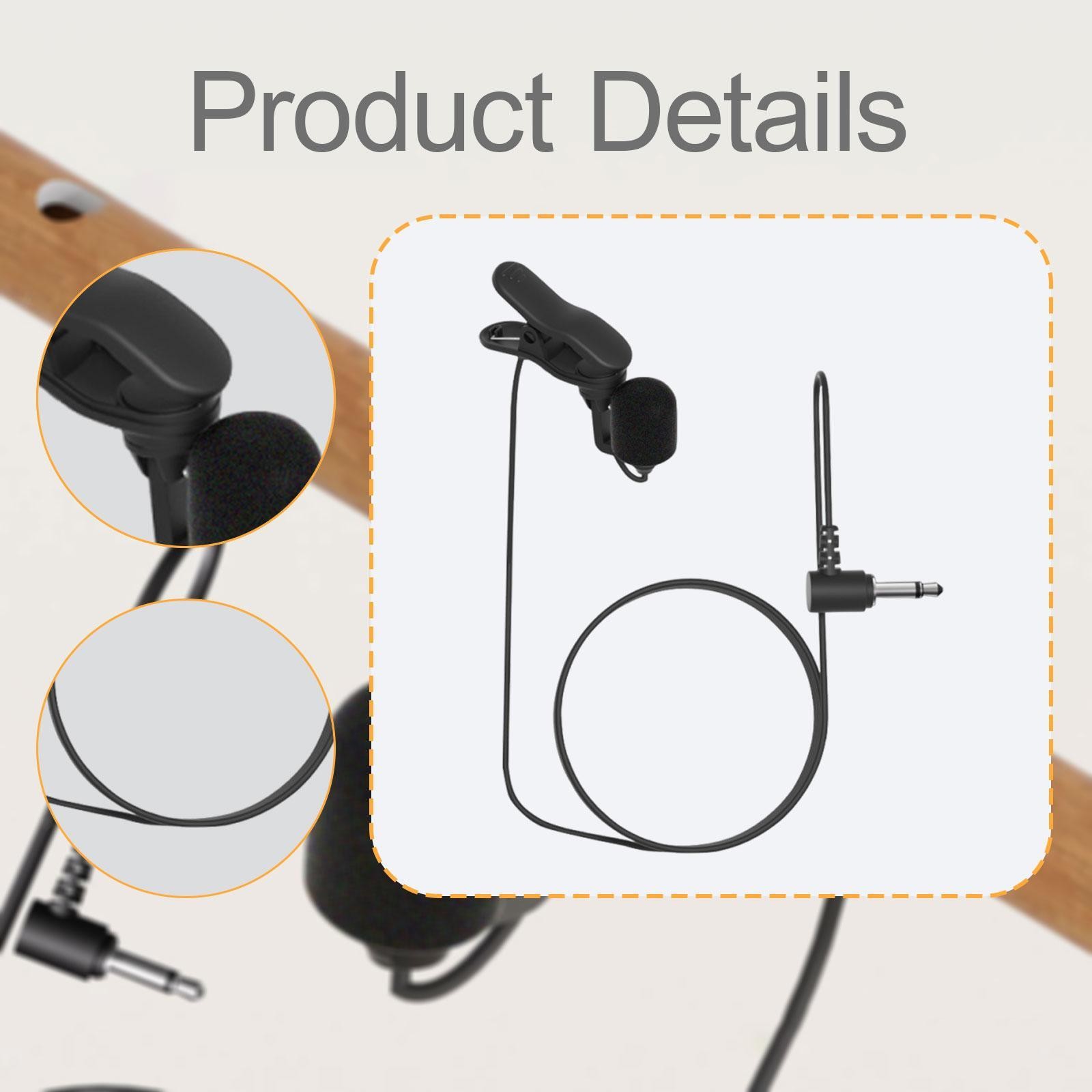 Wired Microphone for Wind Instruments Flexible Accessory for Chinese Instruments