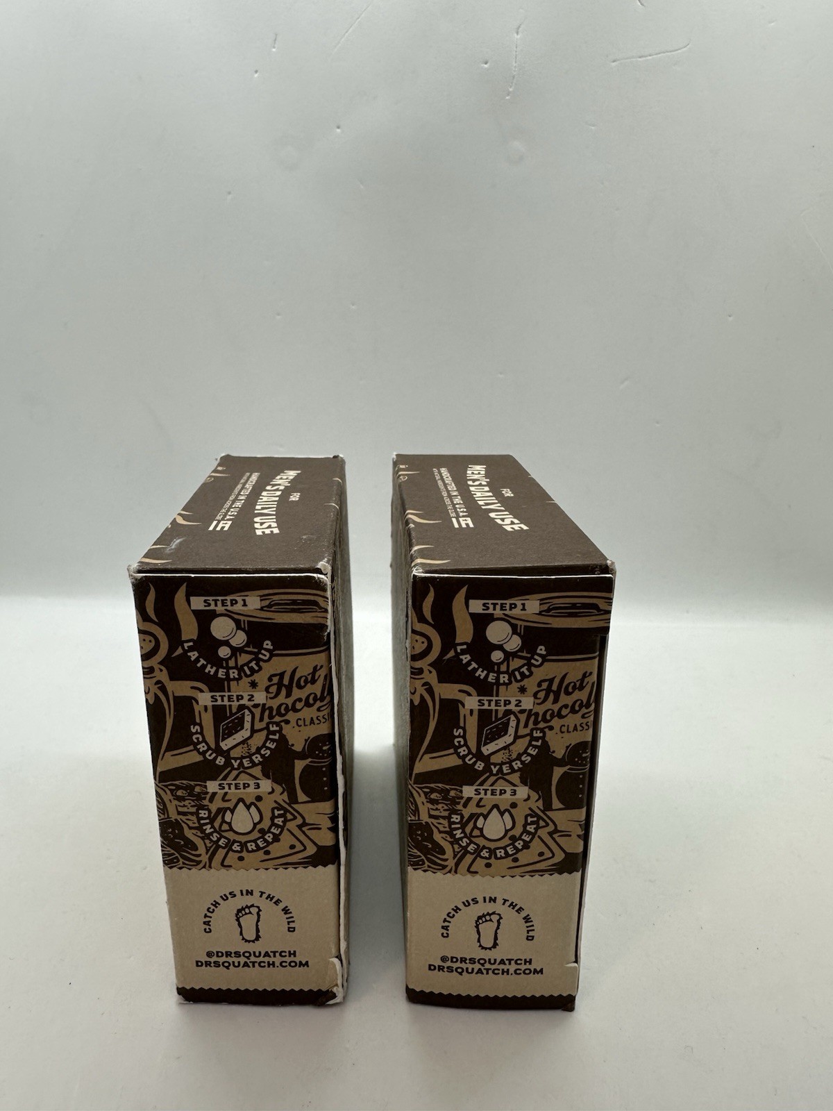 2 Dr Squatch Hot Choccy Limited Edition Mens Natural Soap 5oz Ea
