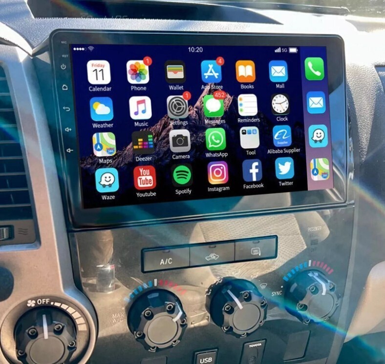 10.1'' Car Radio Wireless Android CarPlay 4+32GB For 07-13 Toyota Sequoia Tundra