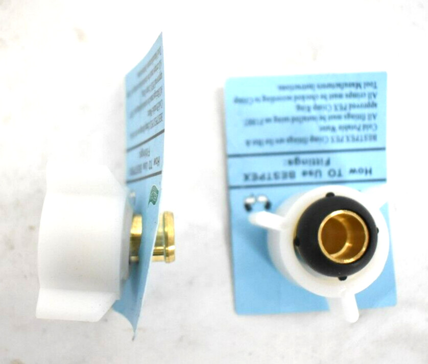 Flair-It 51177 Brass Faucet Swivel Adapter 1/2" x 1/2" FPT SWV Plastic Nut